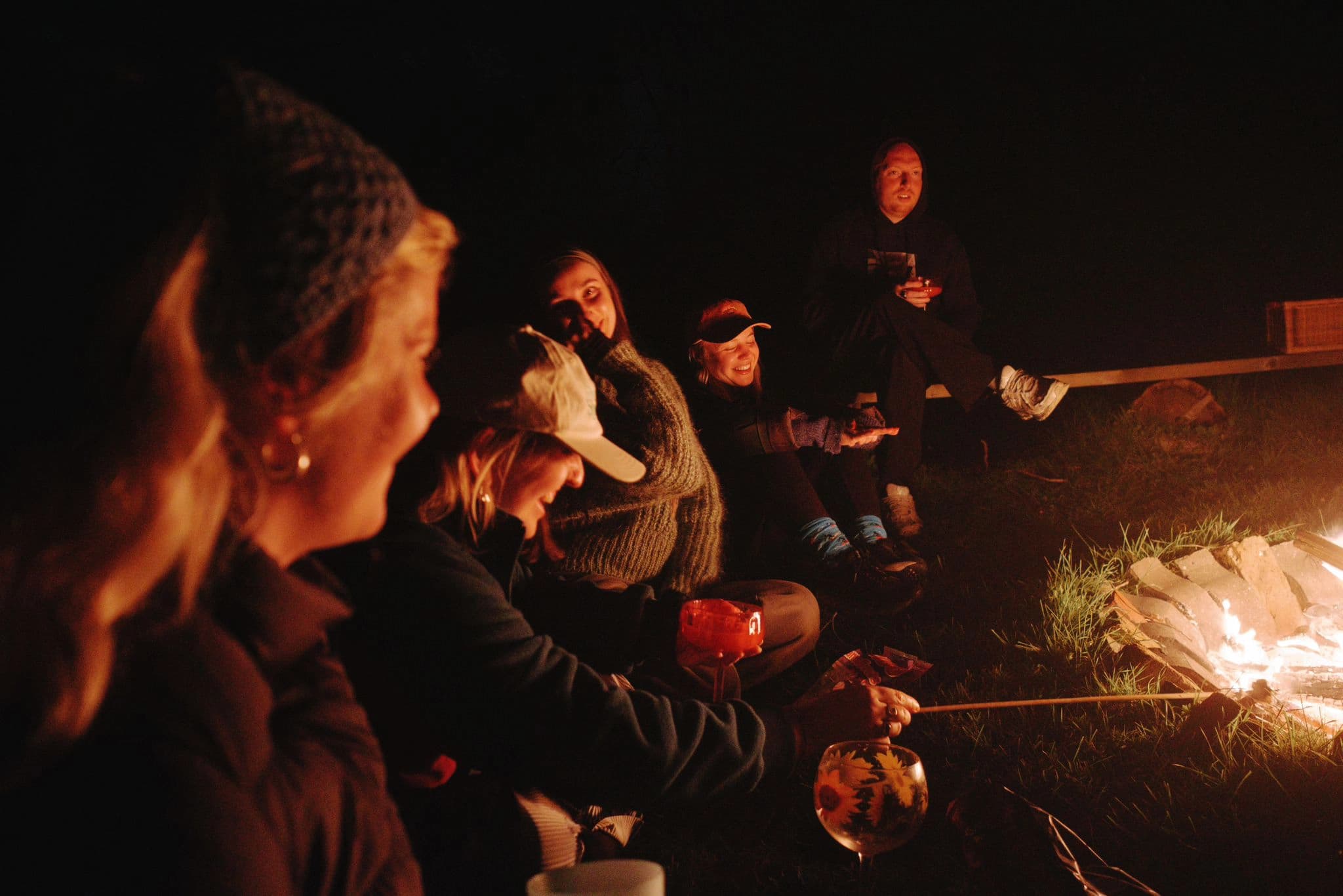 Creative Reset Retreat campfire