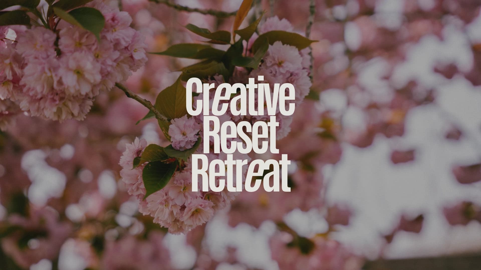 Creative Reset Retreat blossom