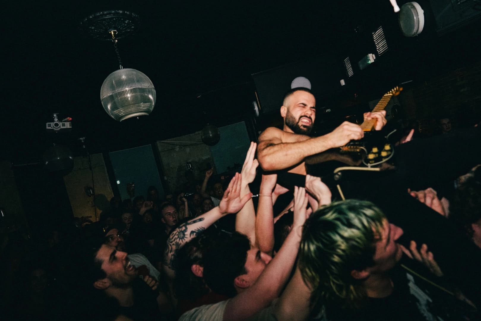 MOFGY crowd surfing