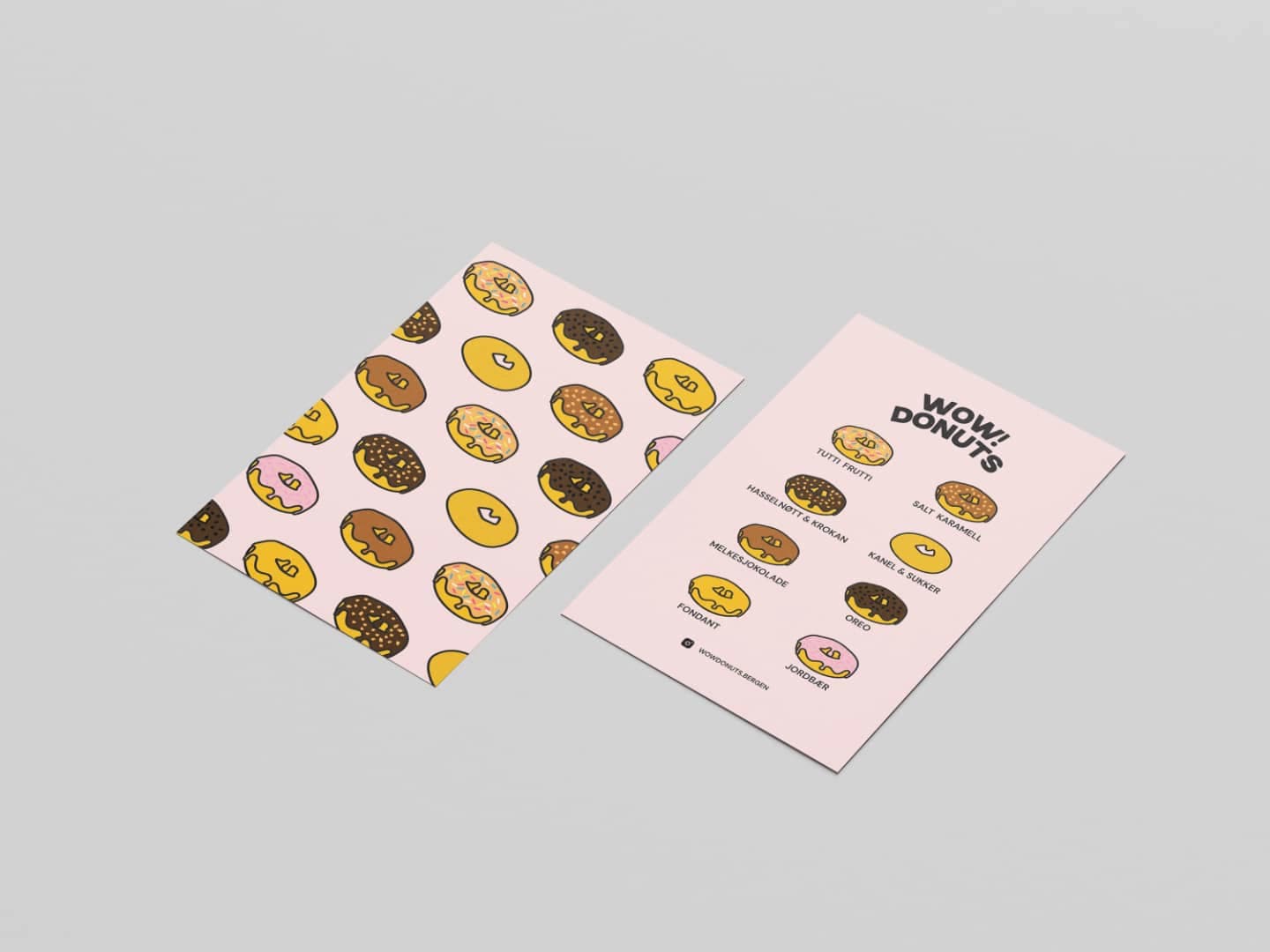 Wow Donuts menu design